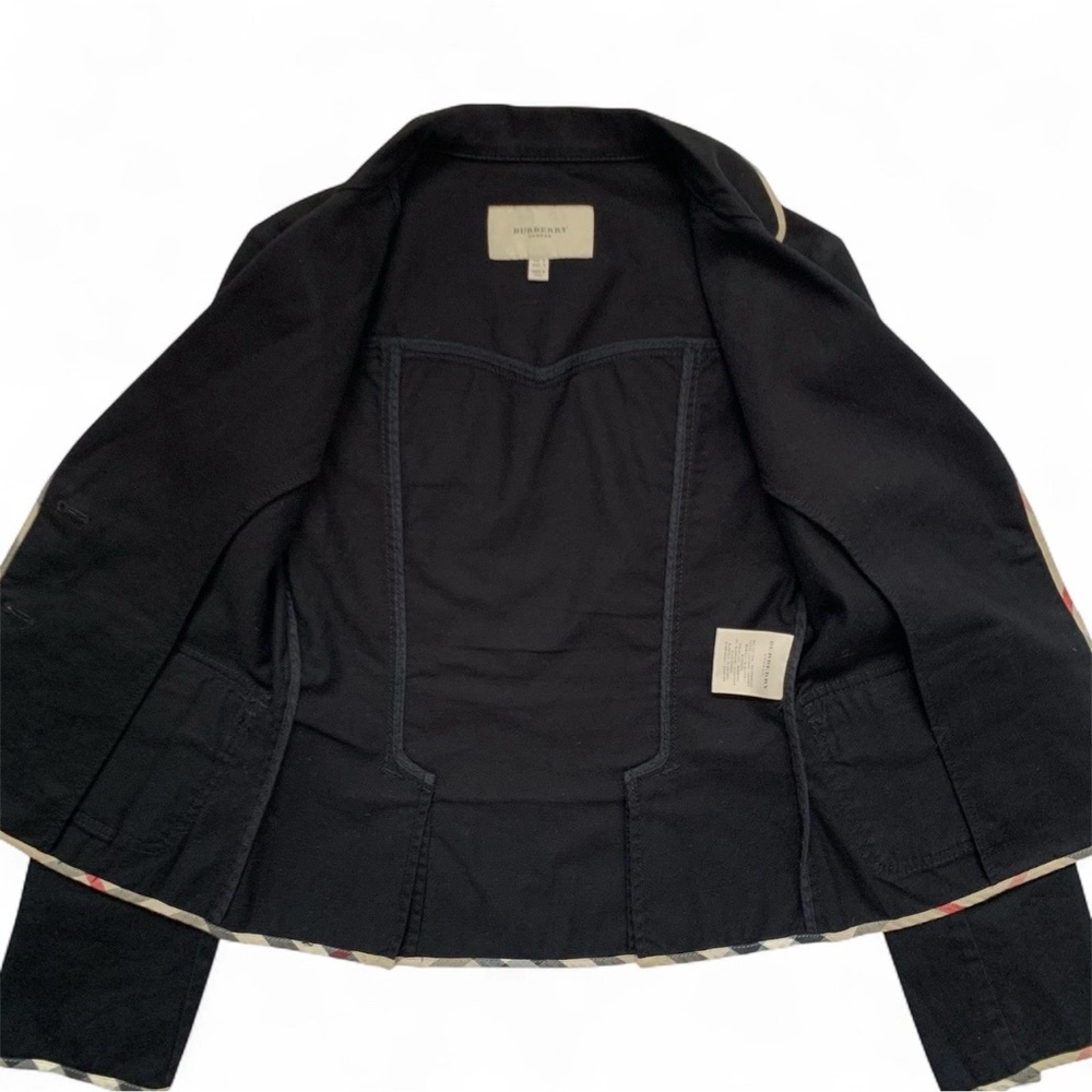 Burberry Black Blazer with Cream Piping - Picture 7 of 13